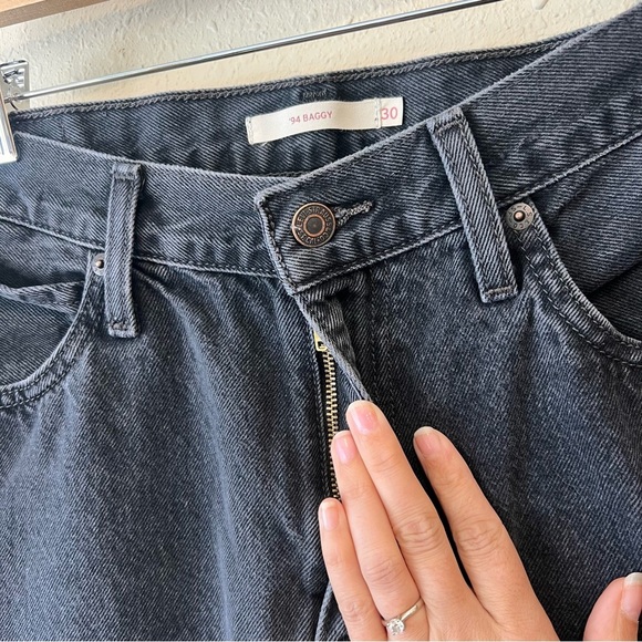 LEVIS ‘94 Baggy - Dad Jean Dark Grey Black Wash Jeans 30 - Picture 10 of 12